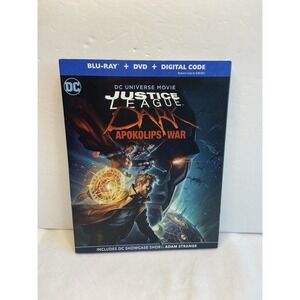 JUSTICE LEAGUE DARK: APOKOLIPS WAR BLU‎ RAY + DVD 2 DISCS  SLIPCOVER